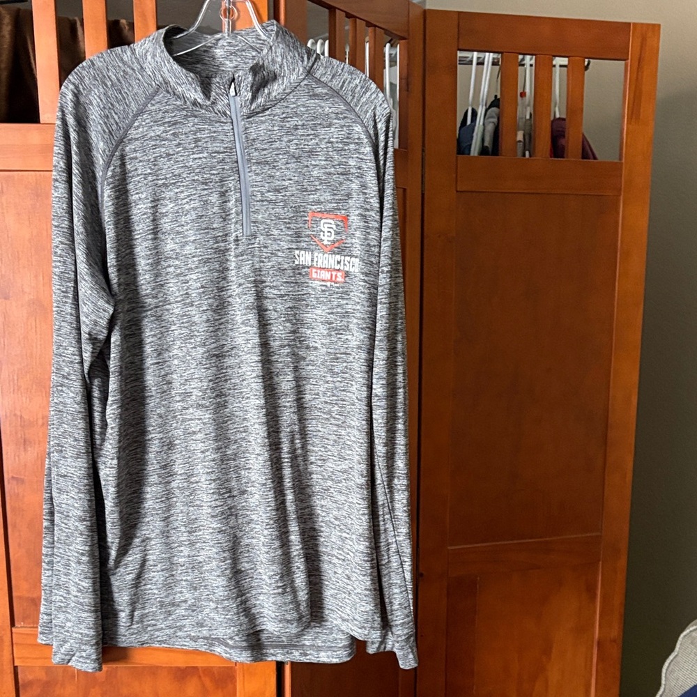 Under Armour San Francisco Giants Gray Quarter-Zip Pullover